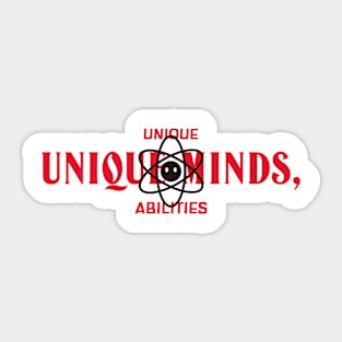 Unique Minds (autism awareness) Sticker